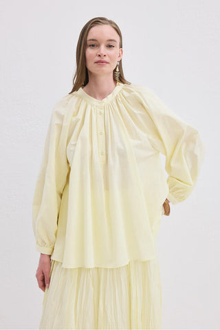 Flam Linen Shirt Yellow