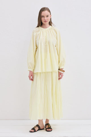 Flam Linen Shirt Yellow