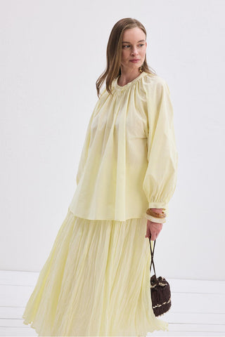 Flam Linen Shirt Yellow