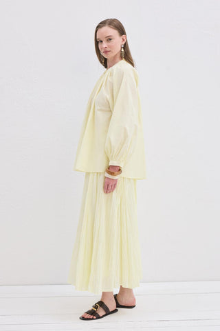 Flam Linen Shirt Yellow