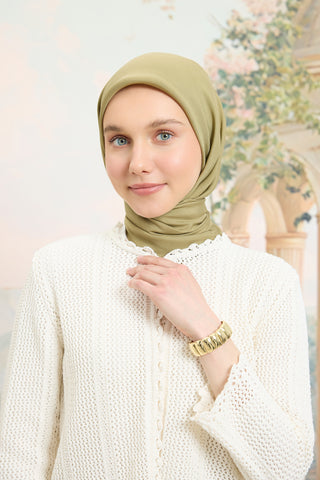 Floss Viscose Plain Square Scarf Sage