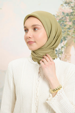 Floss Viscose Plain Square Scarf Sage
