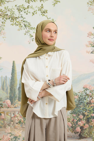Floss Viscose Plain Scarf Sage