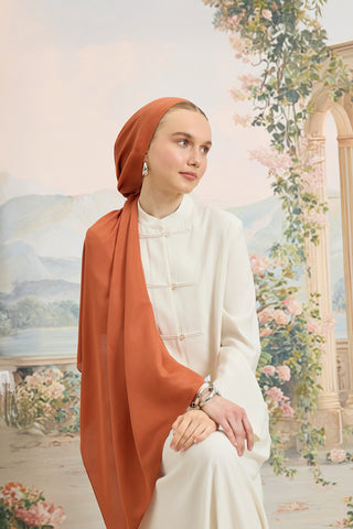 Floss Viscose Plain Scarf Almond