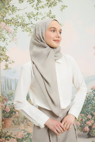 Floss Viscose Plain Scarf Beige