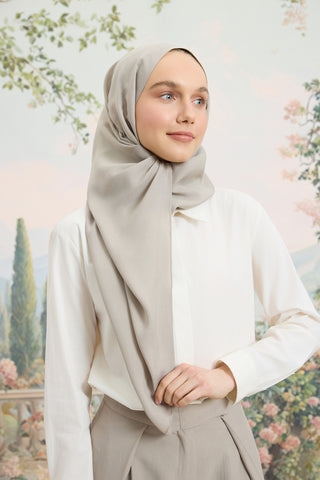 Floss Viscose Plain Scarf Beige