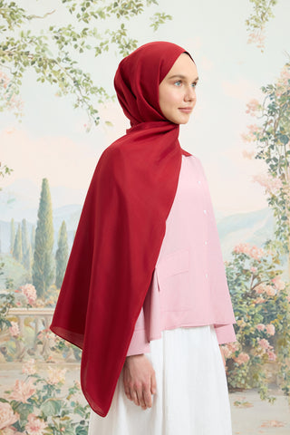 Floss Viscose Plain Scarf Burgundy