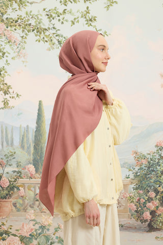 Floss Viscose Plain Scarf Dusty Rose