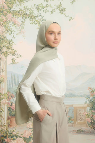 Floss Viscose Plain Scarf Linden