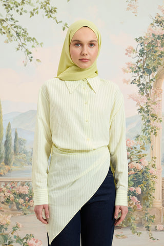 Floss Viscose Plain Scarf Lime