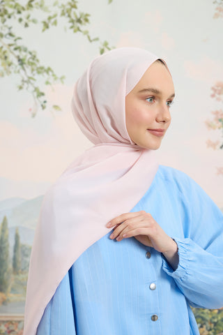 Floss Viscose Plain Scarf Powder Pink