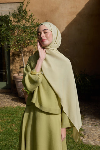 Floss Viscose Plain Scarf Light Green