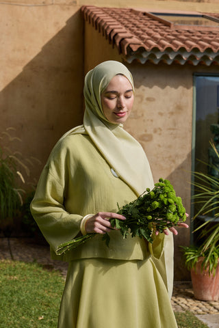 Floss Viscose Plain Scarf Light Green