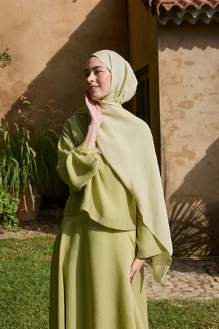 Floss Viscose Plain Scarf Light Green