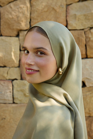 Floss Viscose Plain Scarf Linden