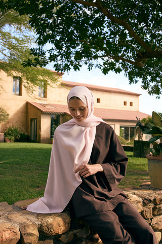 Floss Viscose Plain Scarf Powder Pink