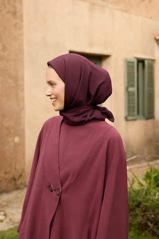 Floss Viscose Plain Square Scarf Mulberry