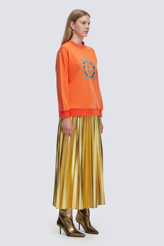 Galaxy Pleated Skirt Gold