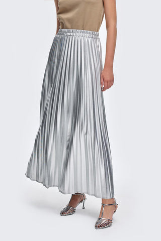 Galaxy Pleated Skirt Silver