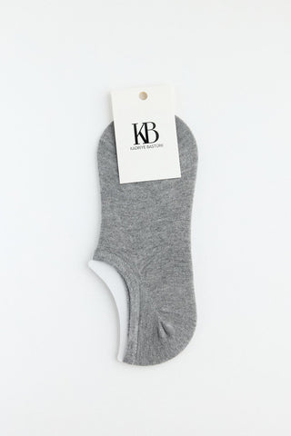 No-Show Socks Grey Melange