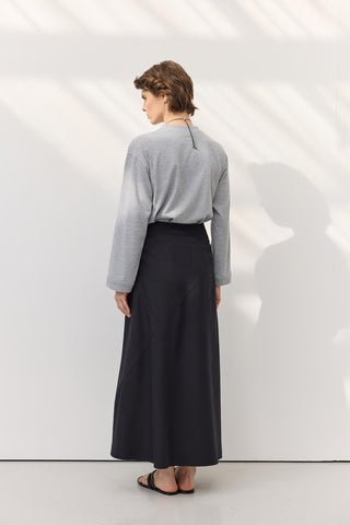 Godet Skirt Black