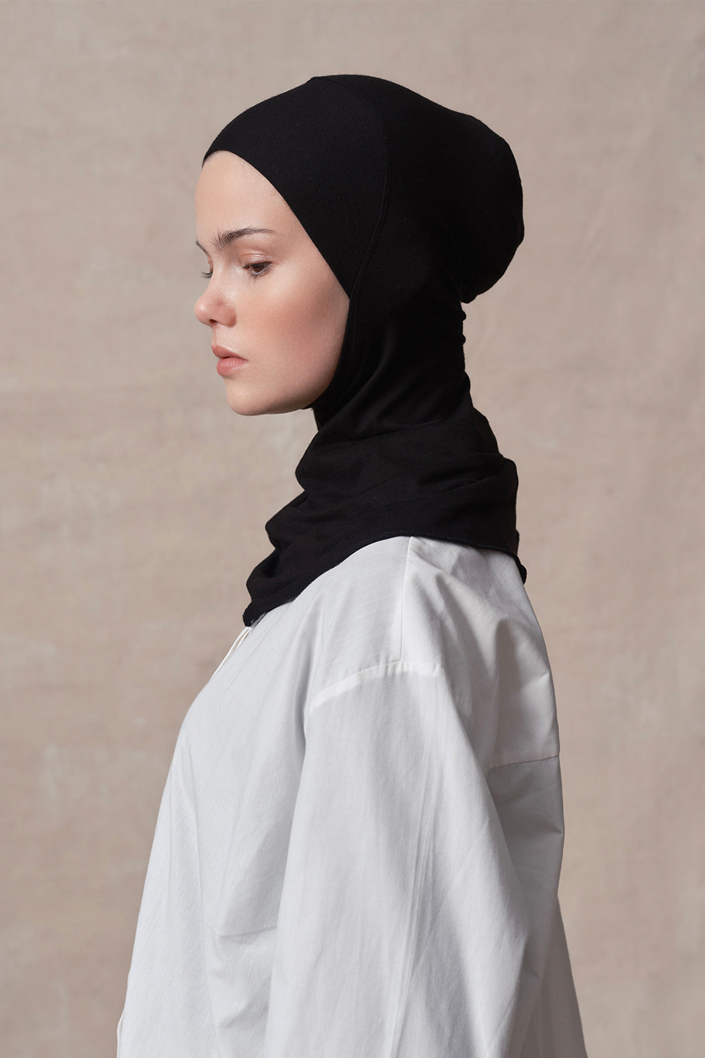 Full Coverage Hijab Undercap Black