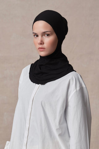 Full Coverage Hijab Undercap Black