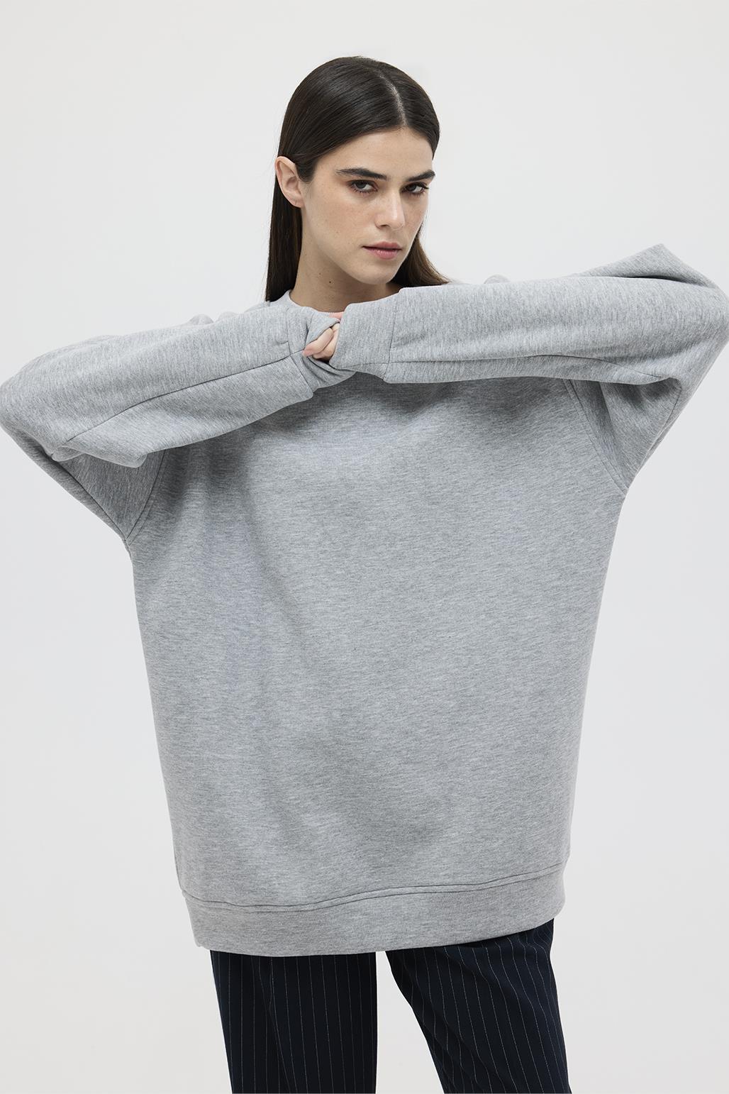 Hooded Oversized Sweat Gray