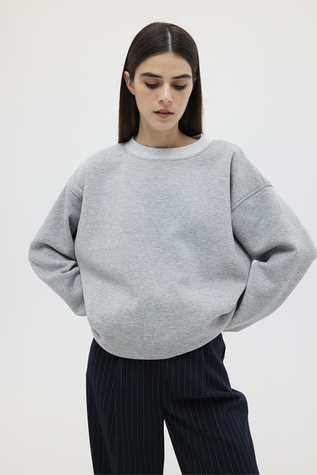 Hooded Oversized Sweat Gray