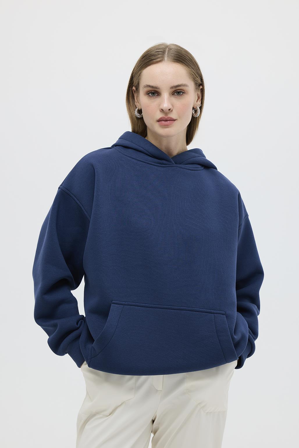 Hooded Sweatshirt Blue