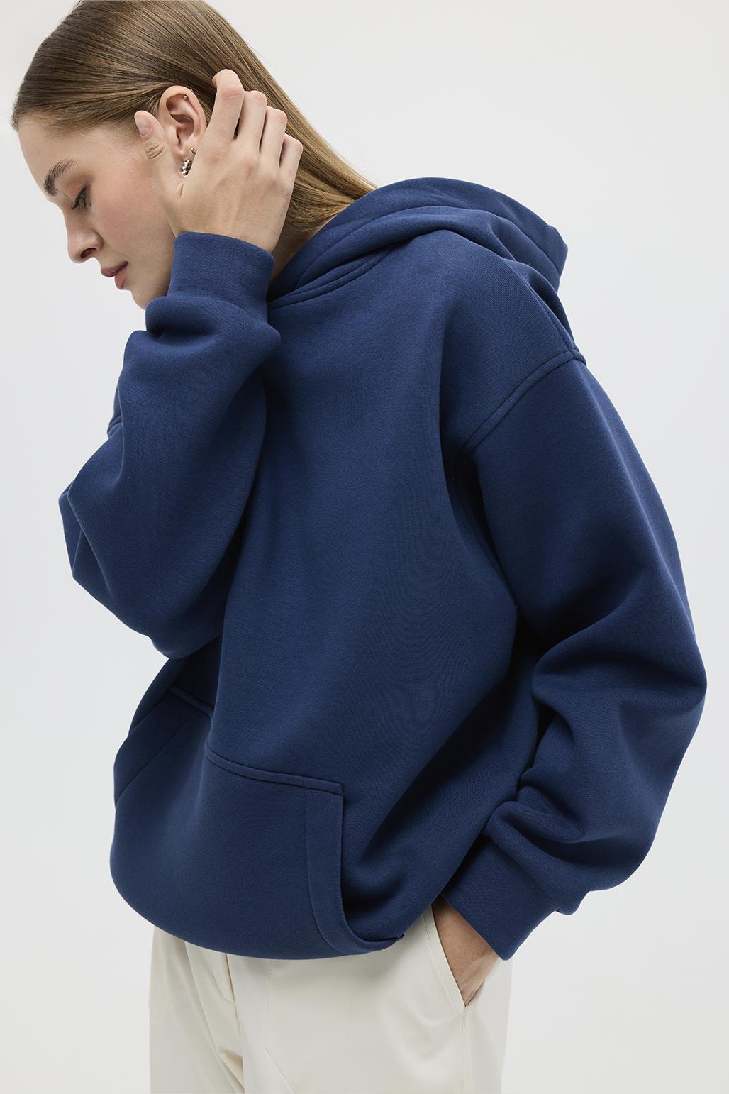 Hooded Sweatshirt Blue