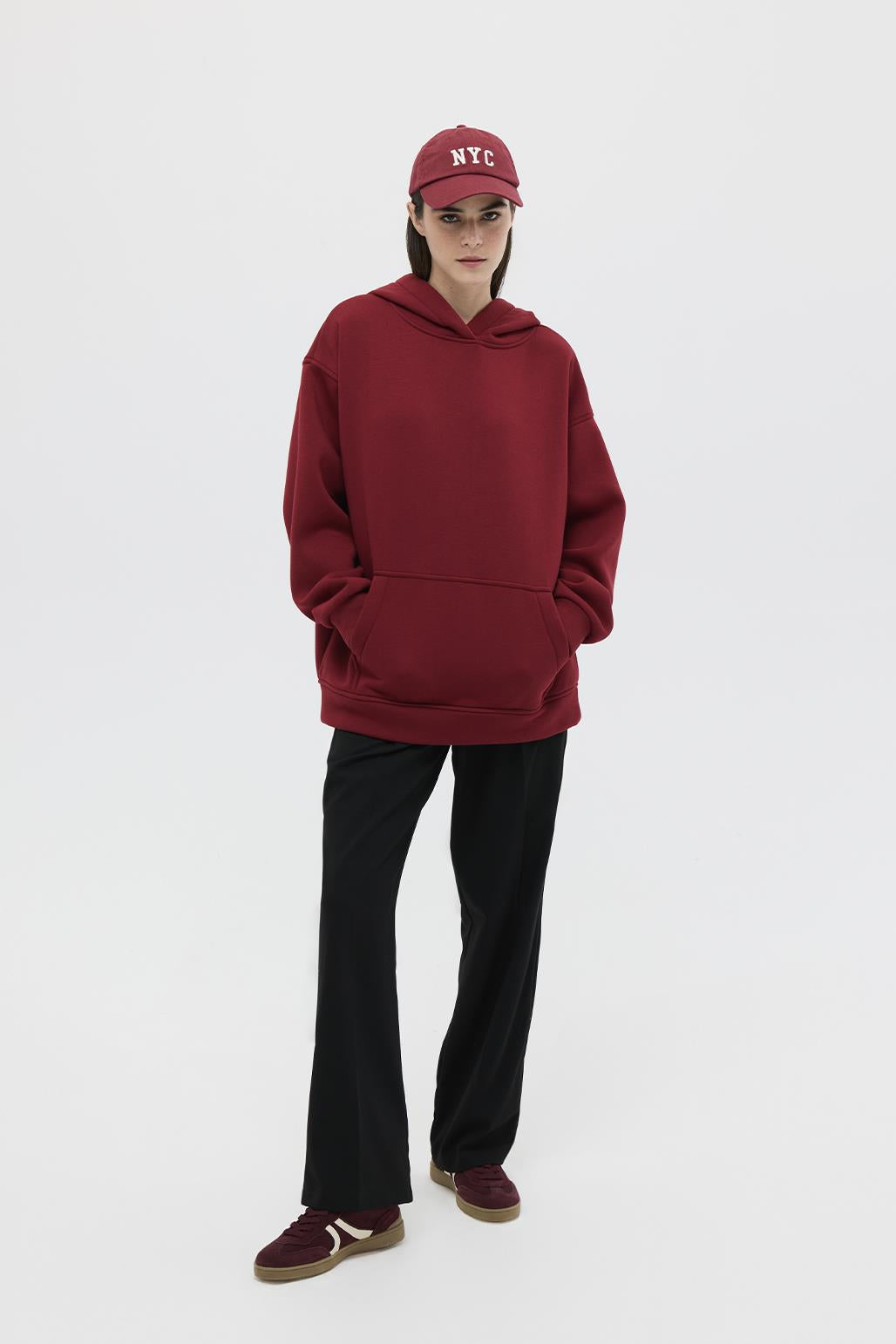 Hooded Sweatshirt Burgundy