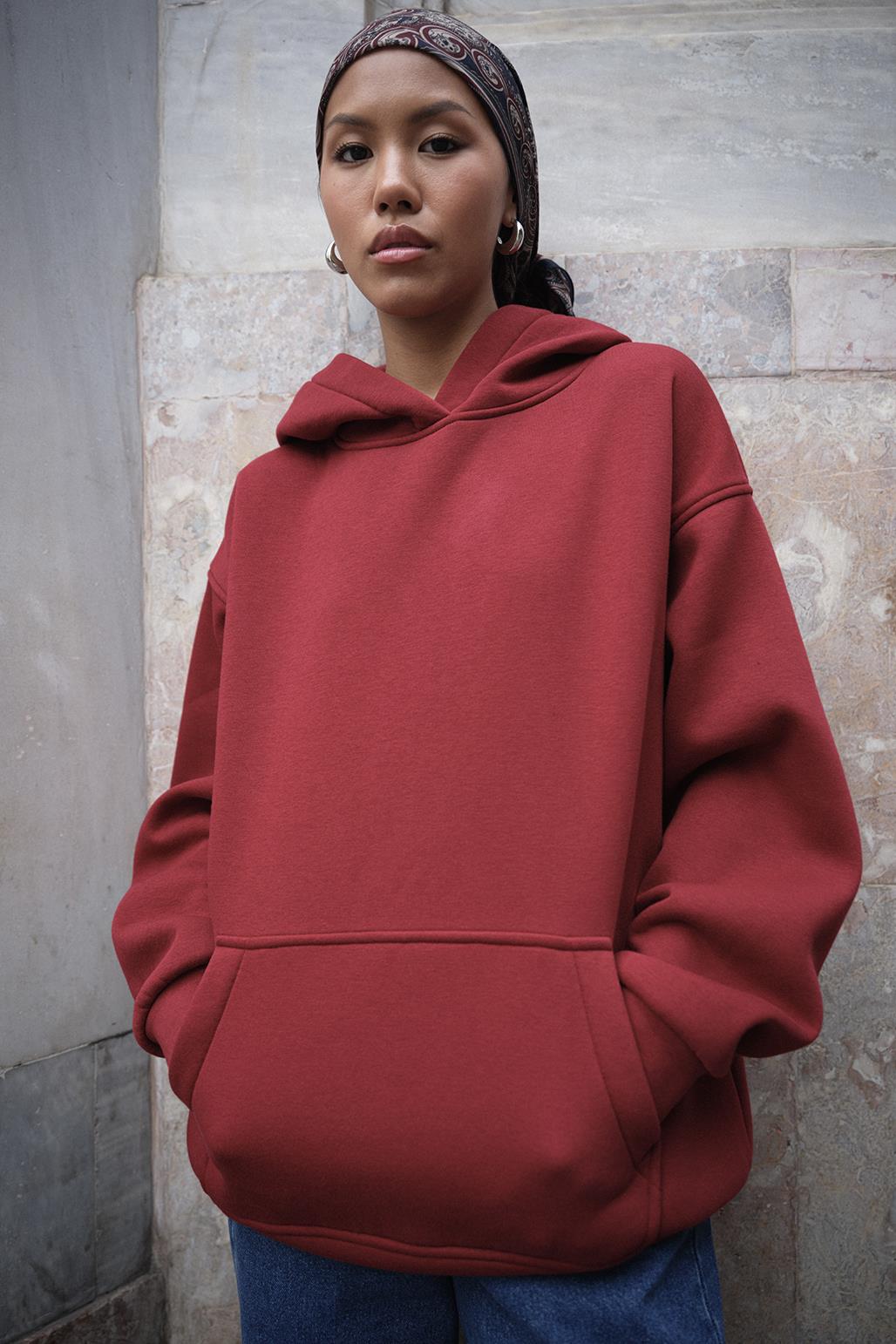 Hooded Sweatshirt Burgundy