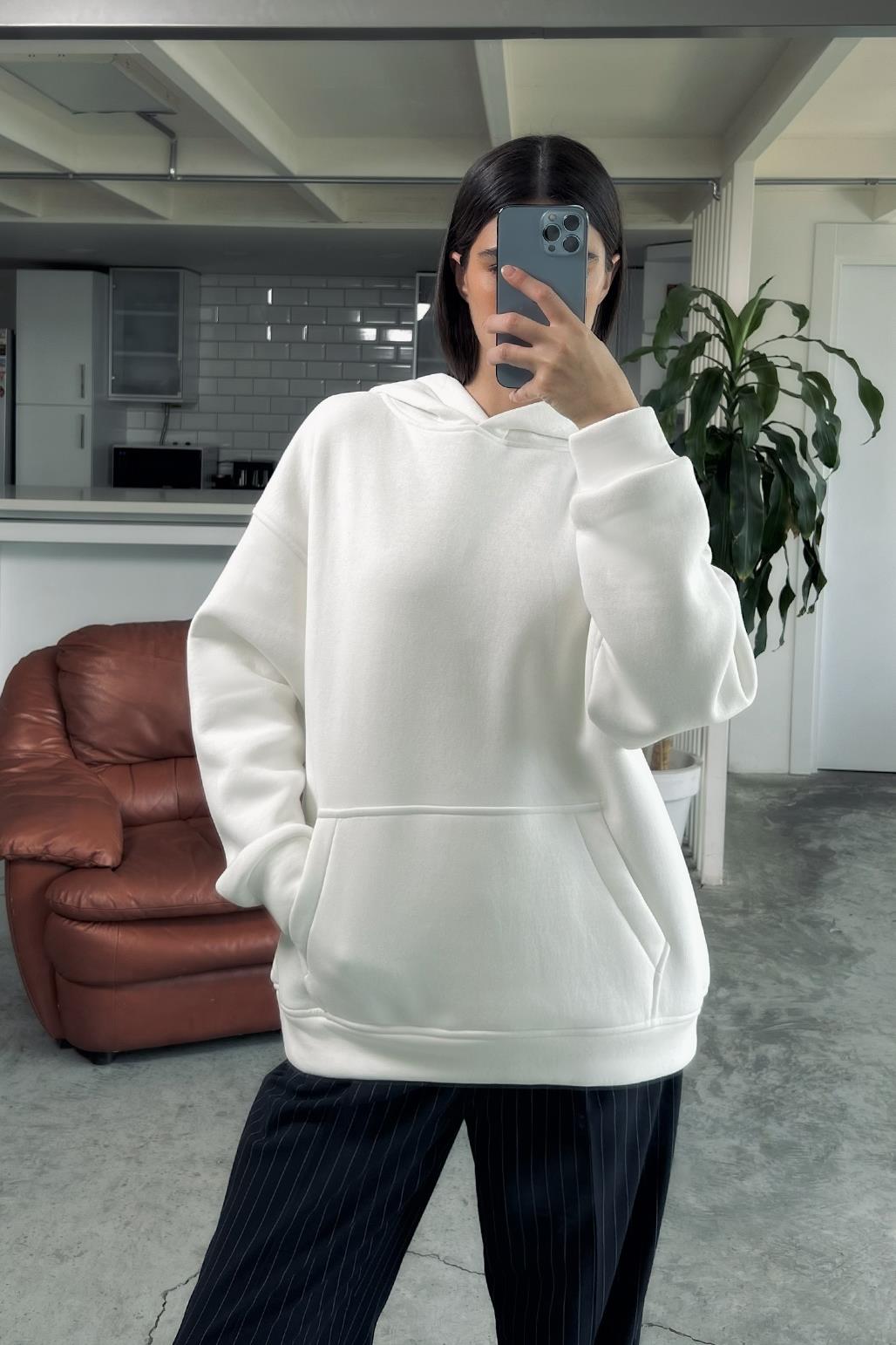 Hooded Sweatshirt White