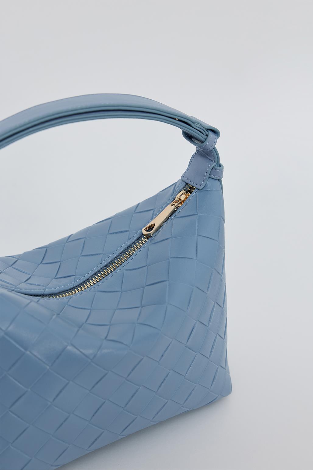 Iris Mini Leather Bag Light Blue