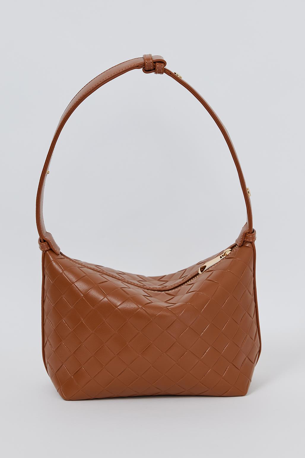 Iris Mini Leather Bag Brown