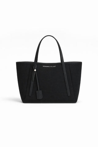 Customizable Large Canvas Tote Bag Black