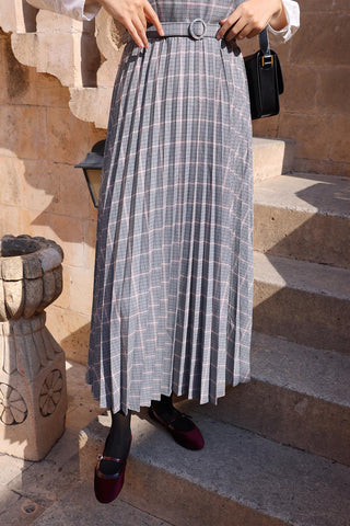 Belted Gilet Dress Anthracite