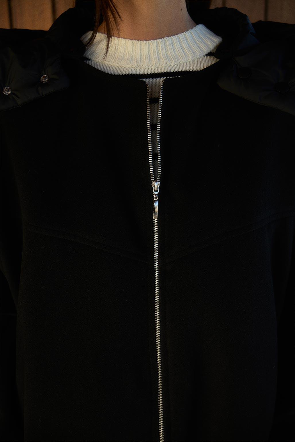 Cashmere Bomber Jacket Black