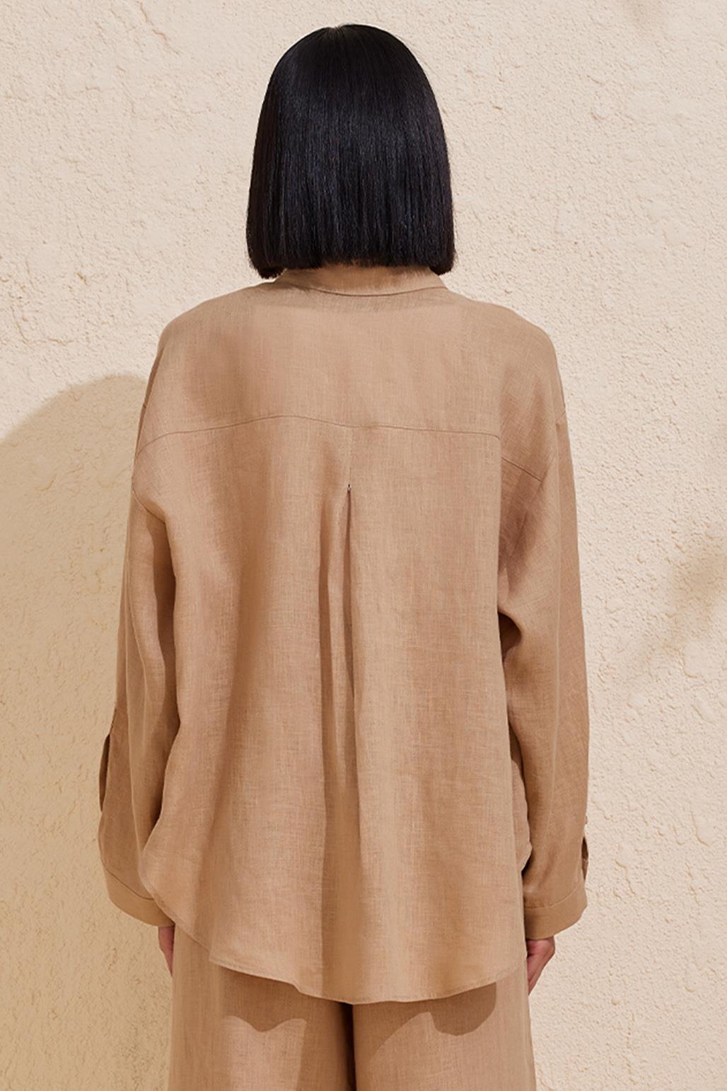 Linen Loa Shirt Camel