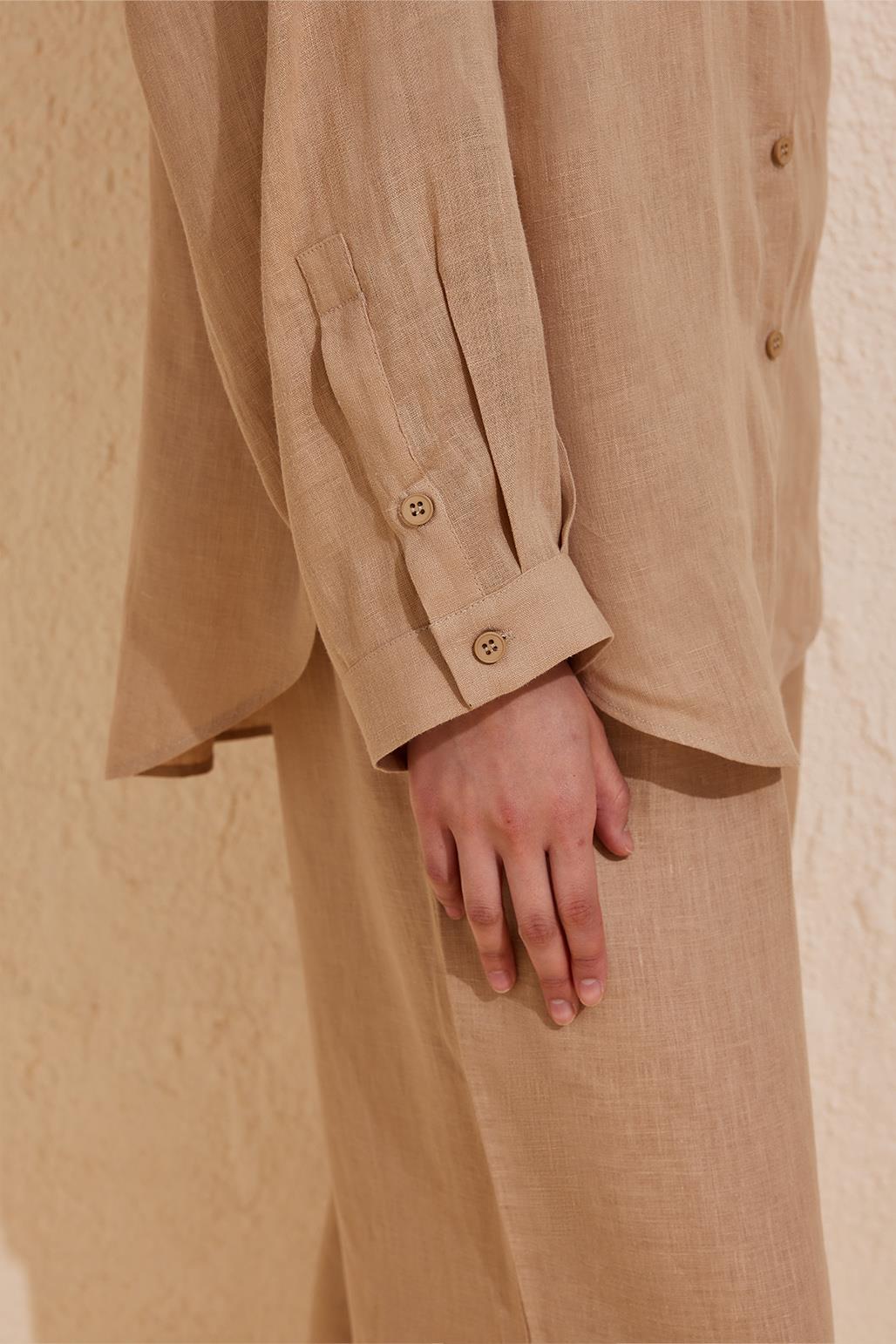 Linen Loa Shirt Camel