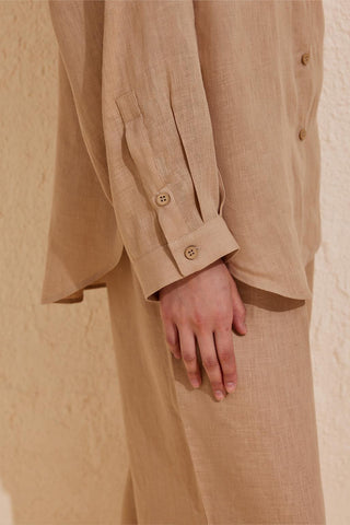 Linen Loa Shirt Camel
