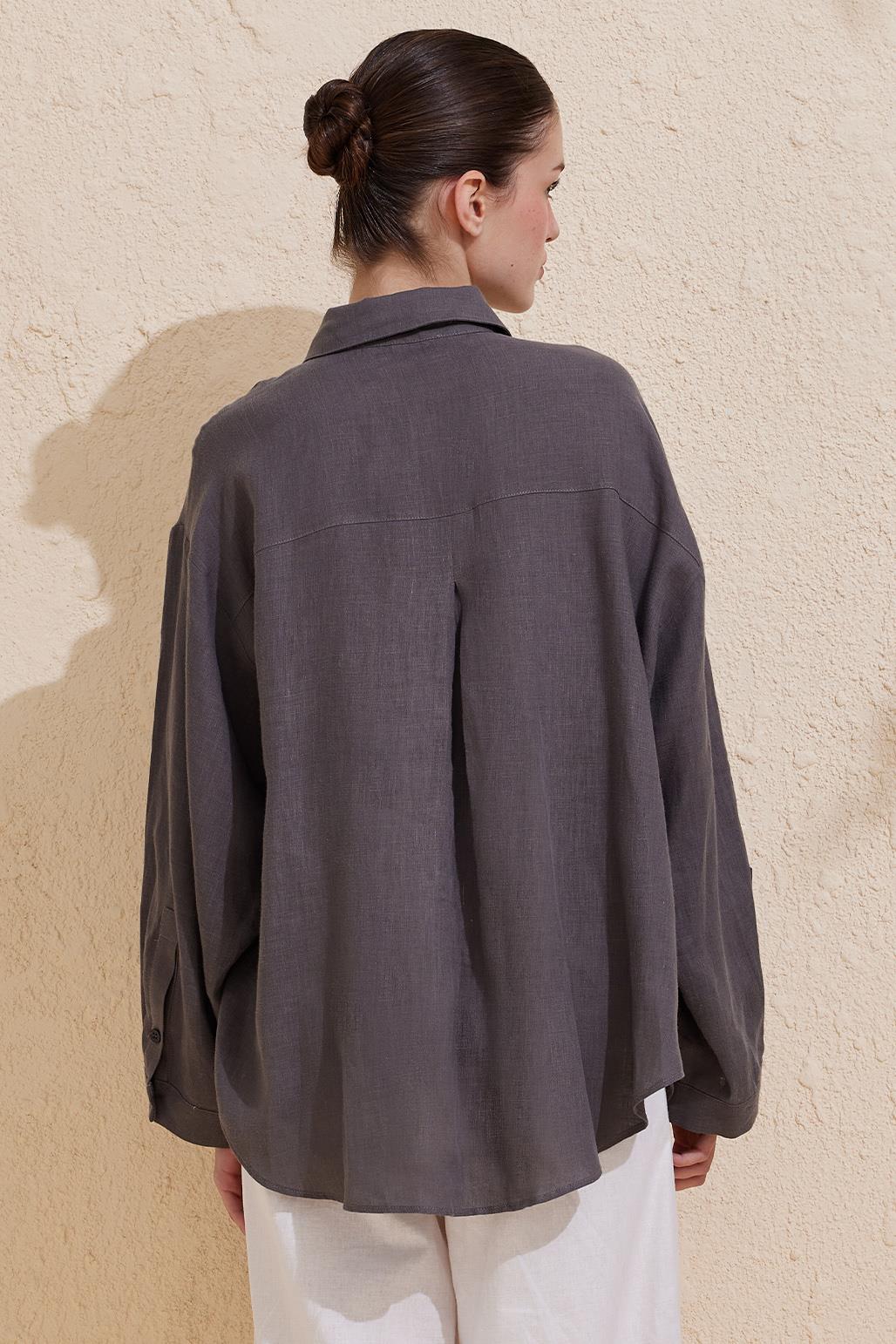 Linen Loa Shirt Gray