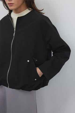 Short Trench Coat Black