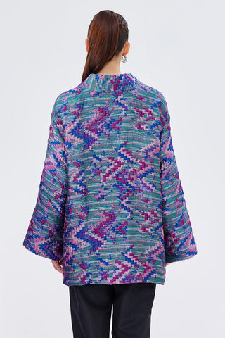 Kobe Taffeta Jacquard Kimono Pastel