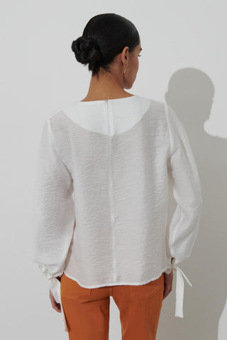 Lona Tunic With Sleeve Lace Ecru