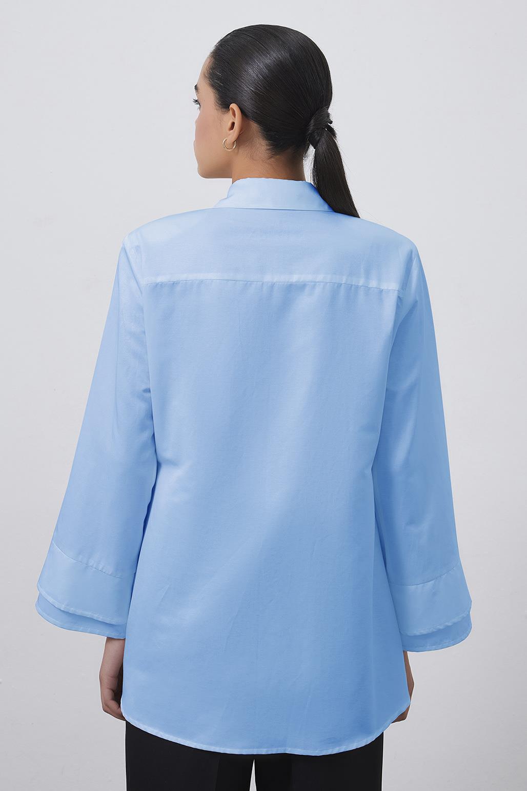 Soho Shirt with Sleeve Detail Baby Blue