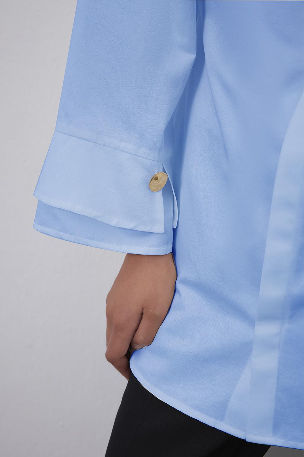 Soho Shirt with Sleeve Detail Baby Blue