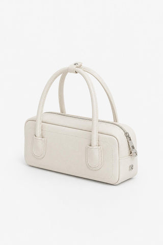 Contrast Stitch Baguette Bag Ecru