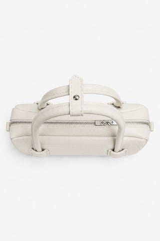 Contrast Stitch Baguette Bag Ecru